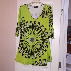 Geo-desic graphic design tunic
